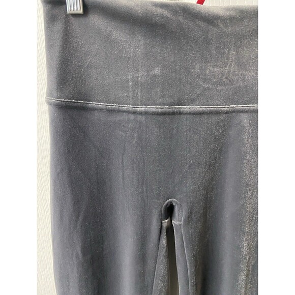 Spanx The Perfect Gray Velvet Ankle Pant Slimming Shaping Mid Rise Medium - Picture 6 of 11